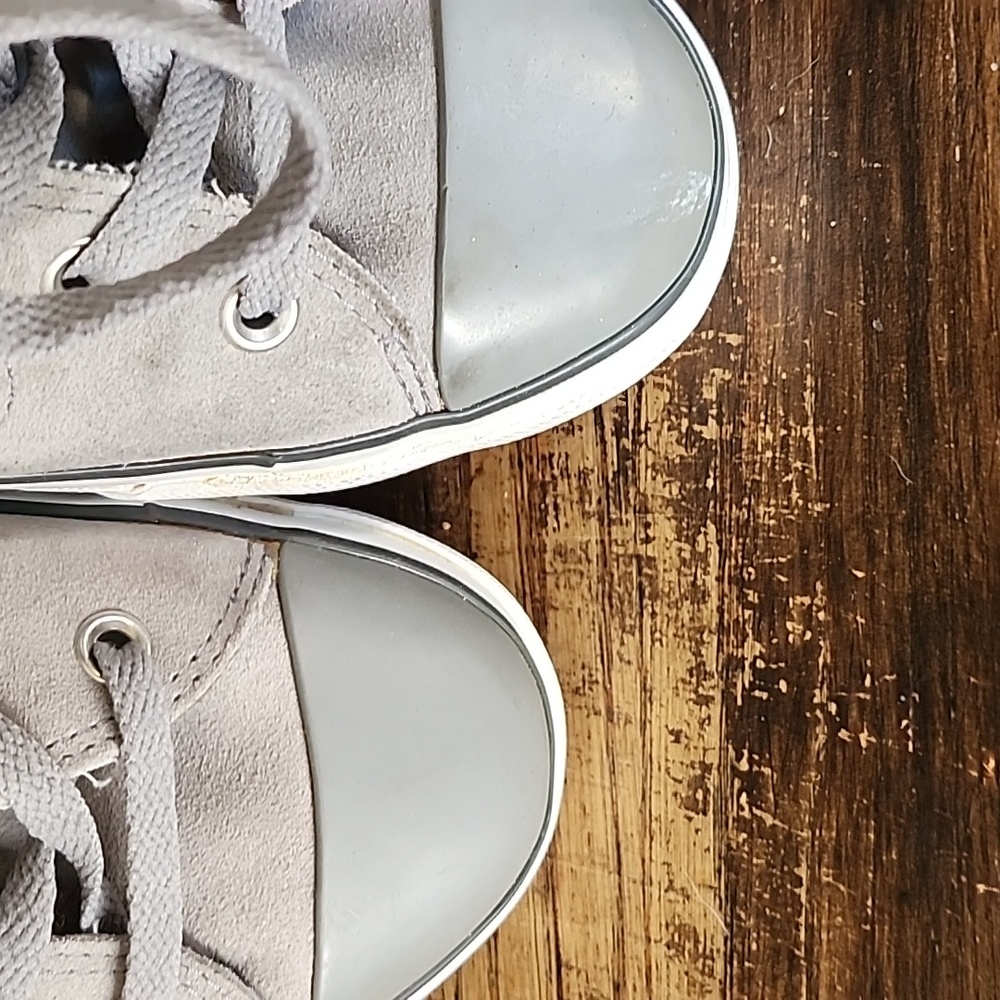 Converse Gray Suede Sneakers - Picture 3 of 5